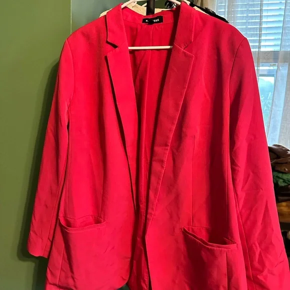 Express Size XL Hot Pink Oversize Blazer - Picture 3 of 4
